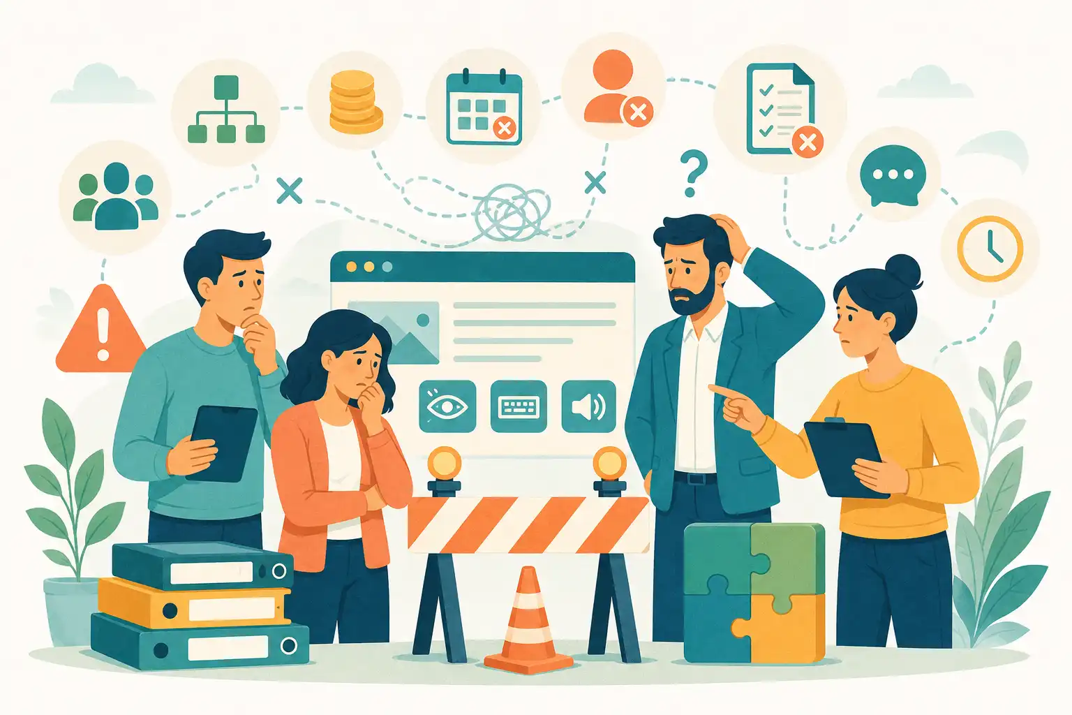 Conformité RGAA : 10 causes organisationnelles qui freinent vos projets