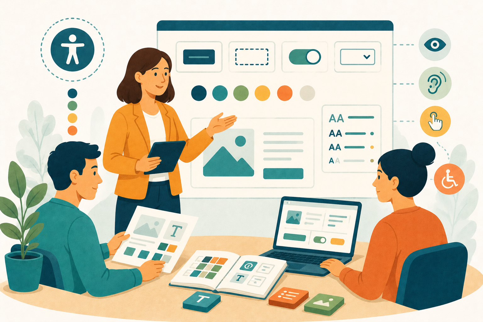 Design accessible : livrables attendus UI kit, composants, règles